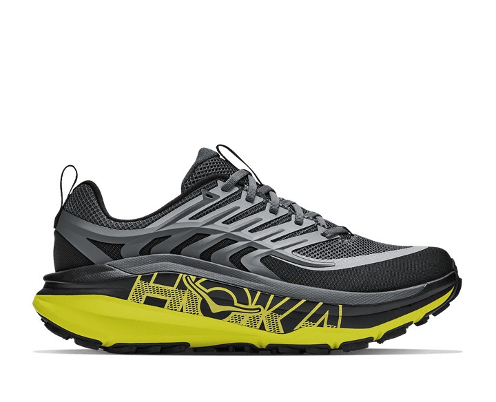 HOKA Men's Stinson 8 - BLACK / HOKA CITRUS