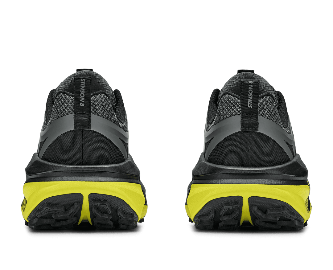 HOKA Men's Stinson 8 - BLACK / HOKA CITRUS