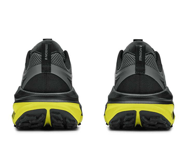 HOKA Men's Stinson 8 - BLACK / HOKA CITRUS