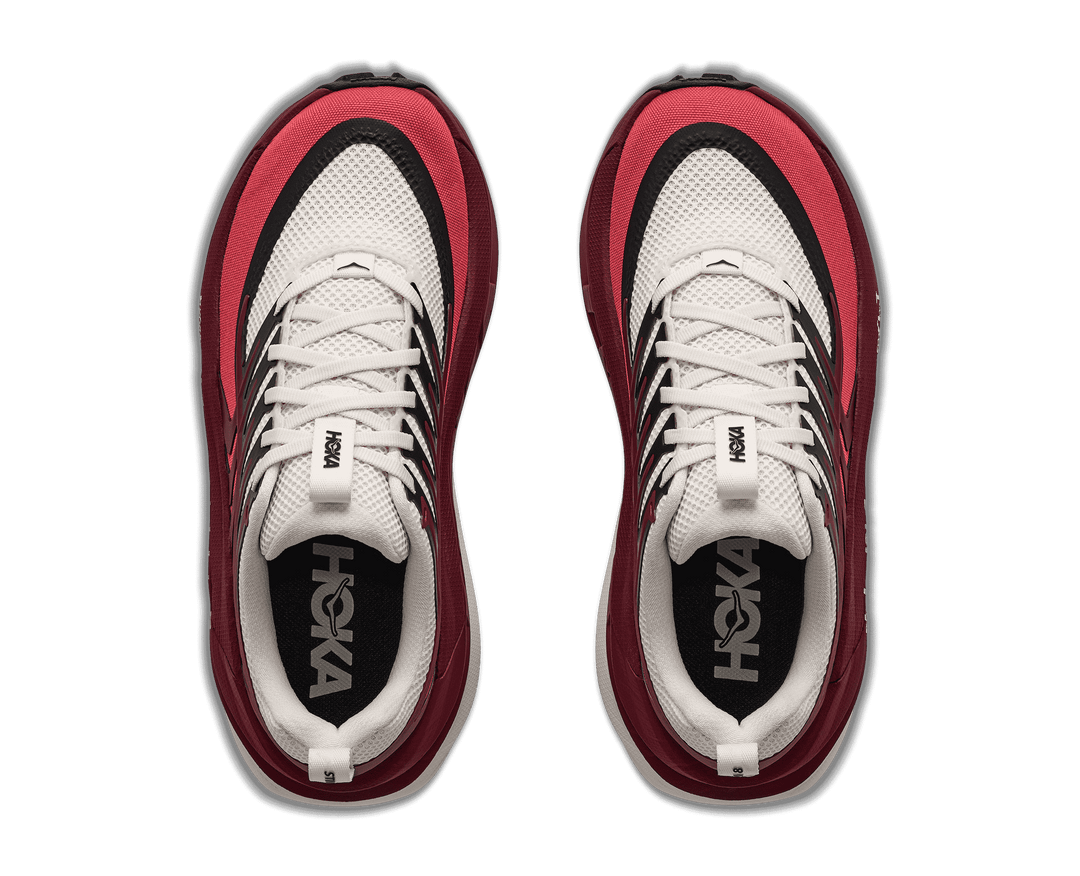 HOKA Women's Stinson 8 - ALABASTER / VARSITY BURGUNDY