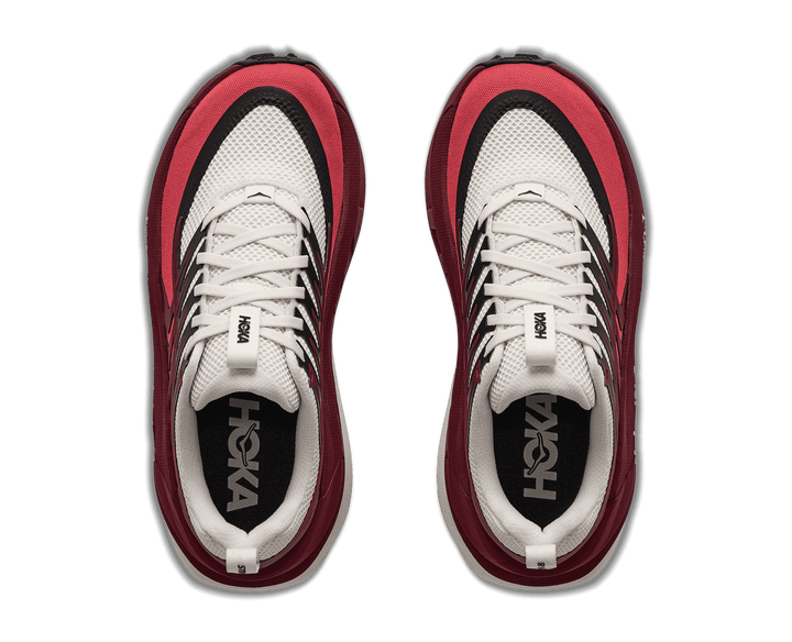 HOKA Women's Stinson 8 - ALABASTER / VARSITY BURGUNDY