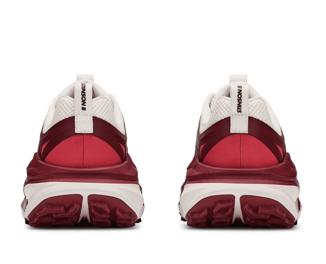 HOKA Women's Stinson 8 - ALABASTER / VARSITY BURGUNDY