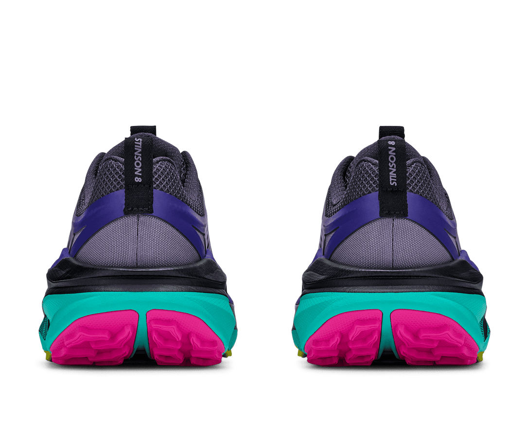 HOKA Women's Stinson 8 - SQUID INK / ELECTRIC AQUA