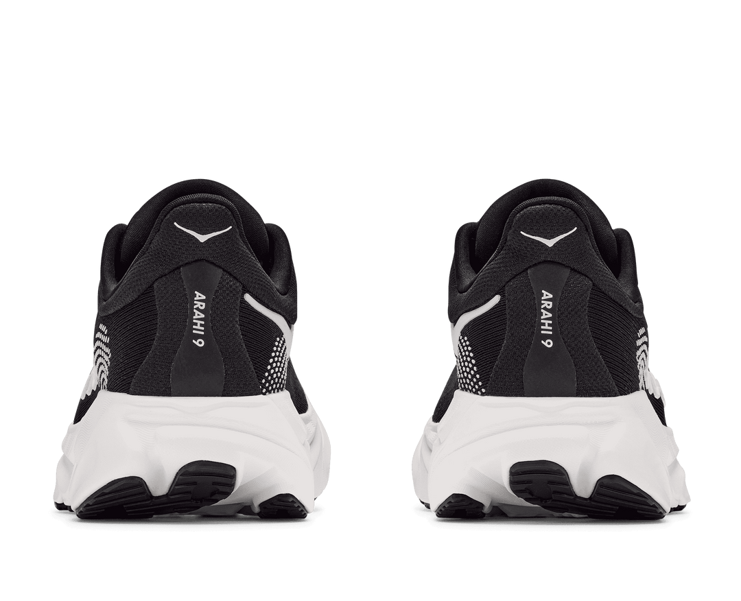 HOKA Men's Arahi 9 - BLACK / WHITE (Extra Wide)
