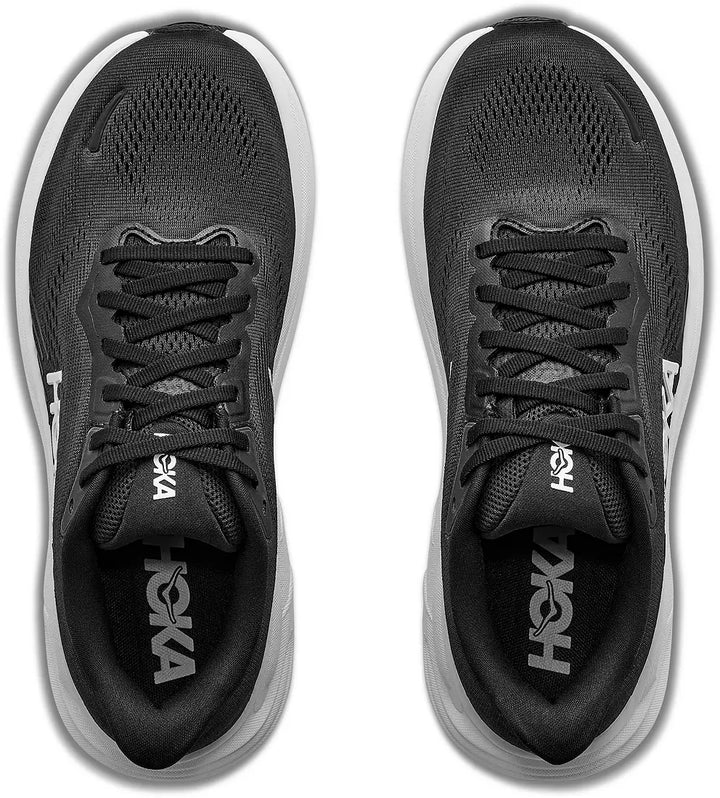 HOKA Women's CLIFTON 11 - BLACK / WHITE
