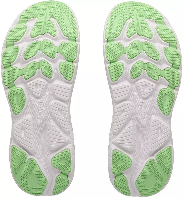 HOKA Women's CLIFTON 11 - FROST / NEON YUZU