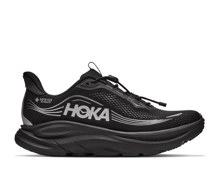 HOKA Men's Clifton 11 GTX - BLACK / BLACK (Wide)
