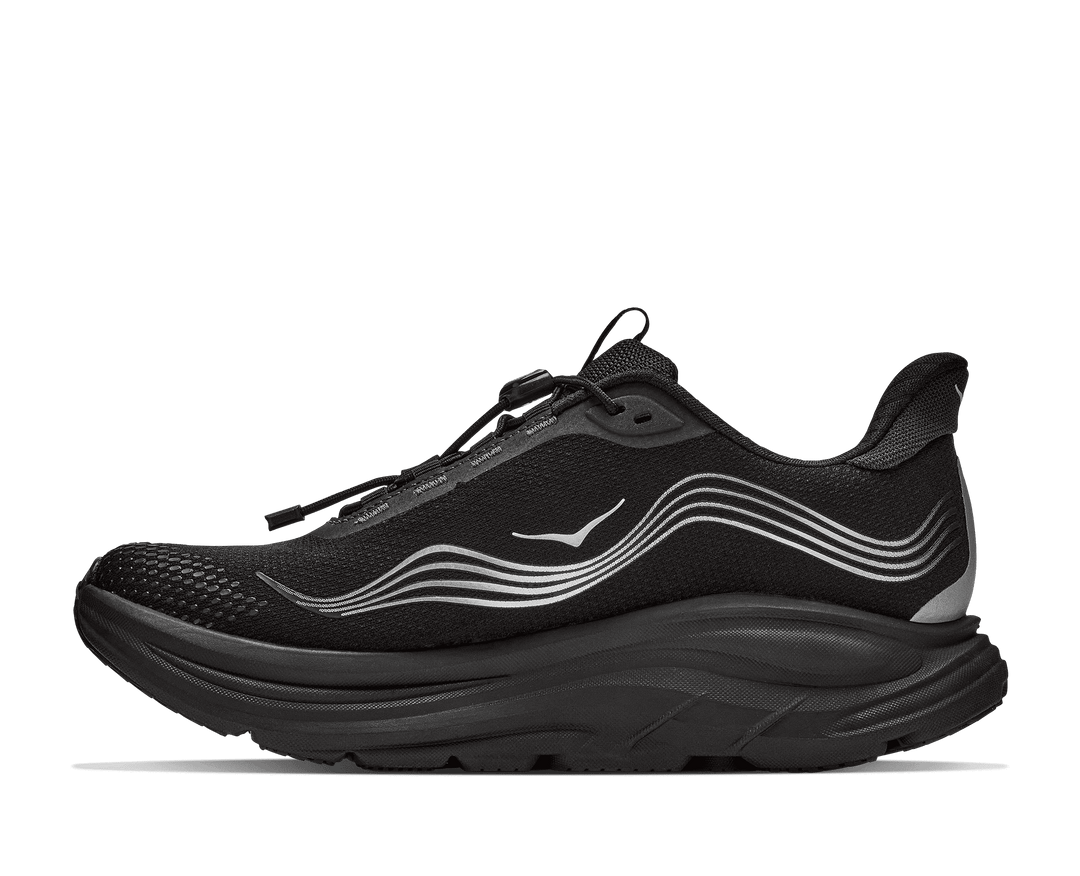 HOKA Women's Clifton 11 GTX - BLACK / BLACK (Wide)