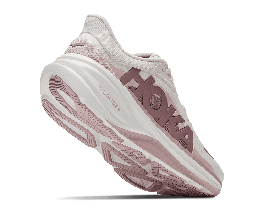 HOKA Women's Clifton Pro Glm - ALABASTER / PINK OPAL