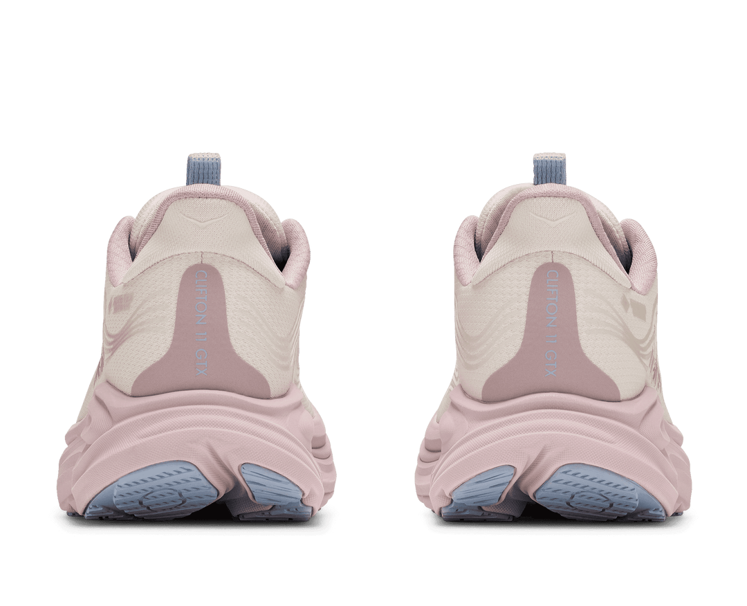HOKA Women's Clifton 11 GTX Glm - ALABASTER / PINK OPAL