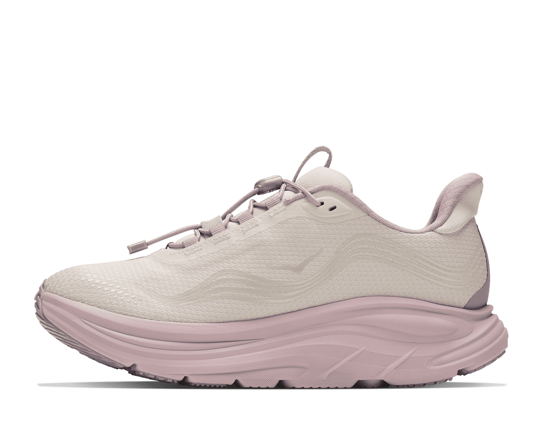 HOKA Women's Clifton 11 GTX Glm - ALABASTER / PINK OPAL