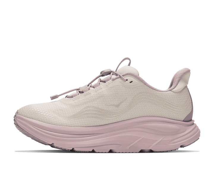 HOKA Women's Clifton 11 GTX Glm - ALABASTER / PINK OPAL