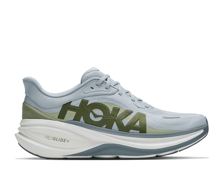 HOKA Men's Clifton Pro Glm - MINERAL BLUE / SPROUTED GREEN (Wide)