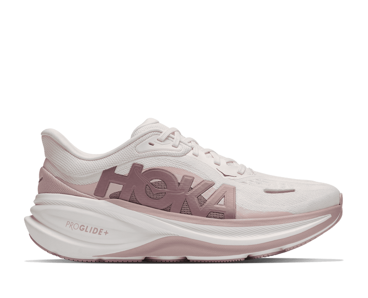 HOKA Women's Clifton Pro Glm - ALABASTER / PINK OPAL (Wide)