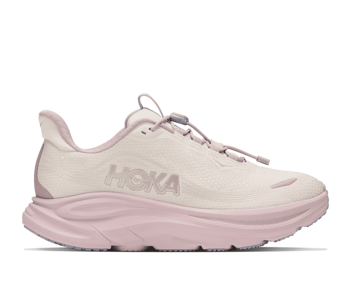 HOKA Women's Clifton 11 GTX Glm - ALABASTER / PINK OPAL (Wide)