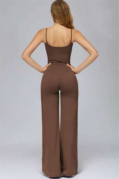 The FlexCore Crop Tank Flared Leggings 2-Piece Set