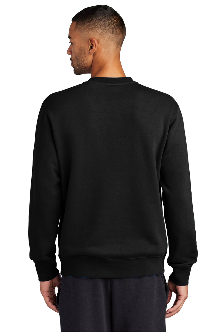 Milton Cross Country - Sudadera unisex de cuello redondo Nike Club Fleece negra (NKFD9863)