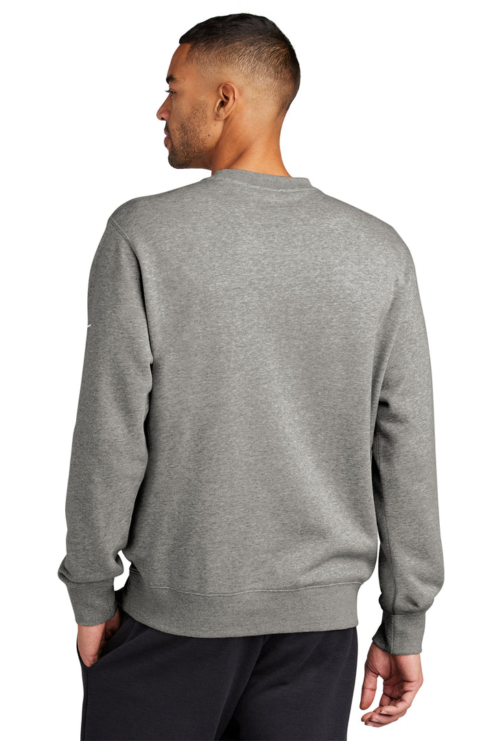 Milton Cross Country - Sudadera unisex de cuello redondo Nike Club Fleece gris (NKFD9863)