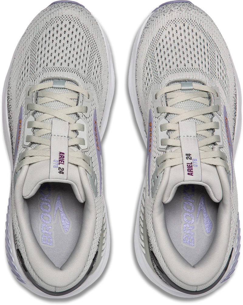 Brooks Womens Ariel GTS 24- Mercury/Ebony/Lavender