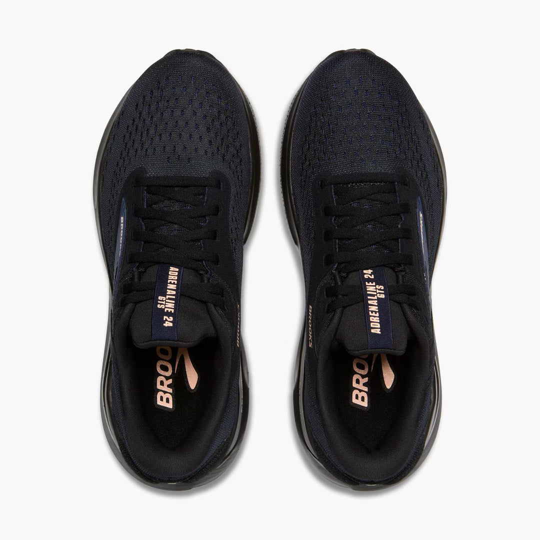Brooks Women's Adrenaline GTS 24 - Black/Peacoat/Peach