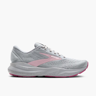 Brooks Adrenaline GTS 24 para mujer (extra ancho) - Aleación/Blanco/Zephyr