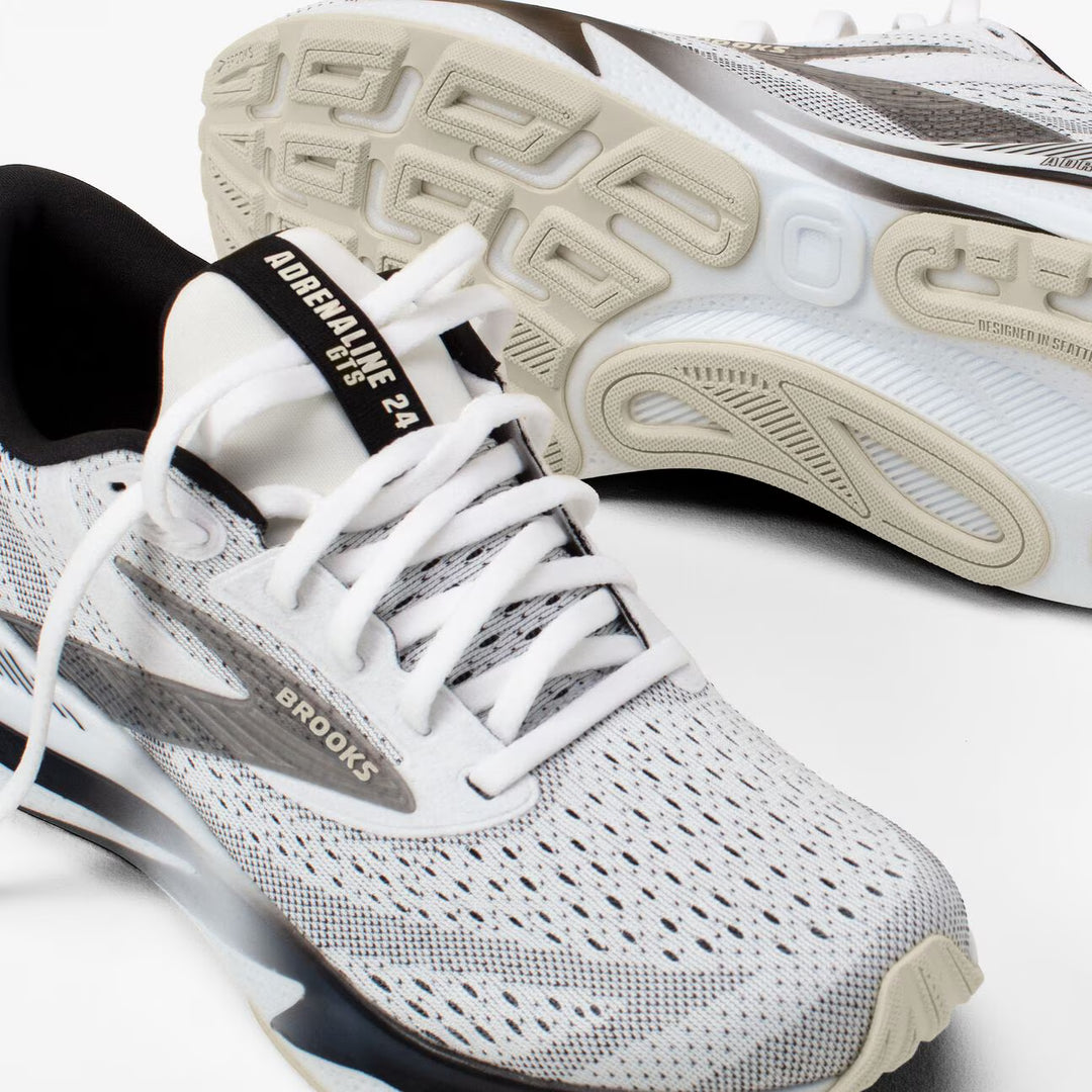 Brooks Women's Adrenaline GTS 24 - White/Black/Pelican