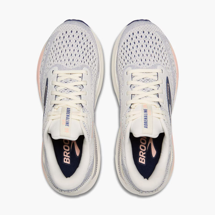 Brooks Women's Adrenaline GTS 24 - Grey/Blue Ribbon/Peach