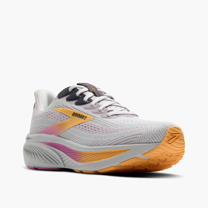 Brooks Women’s Ghost 17 (Narrow) - Oyster/Apricot/Pink