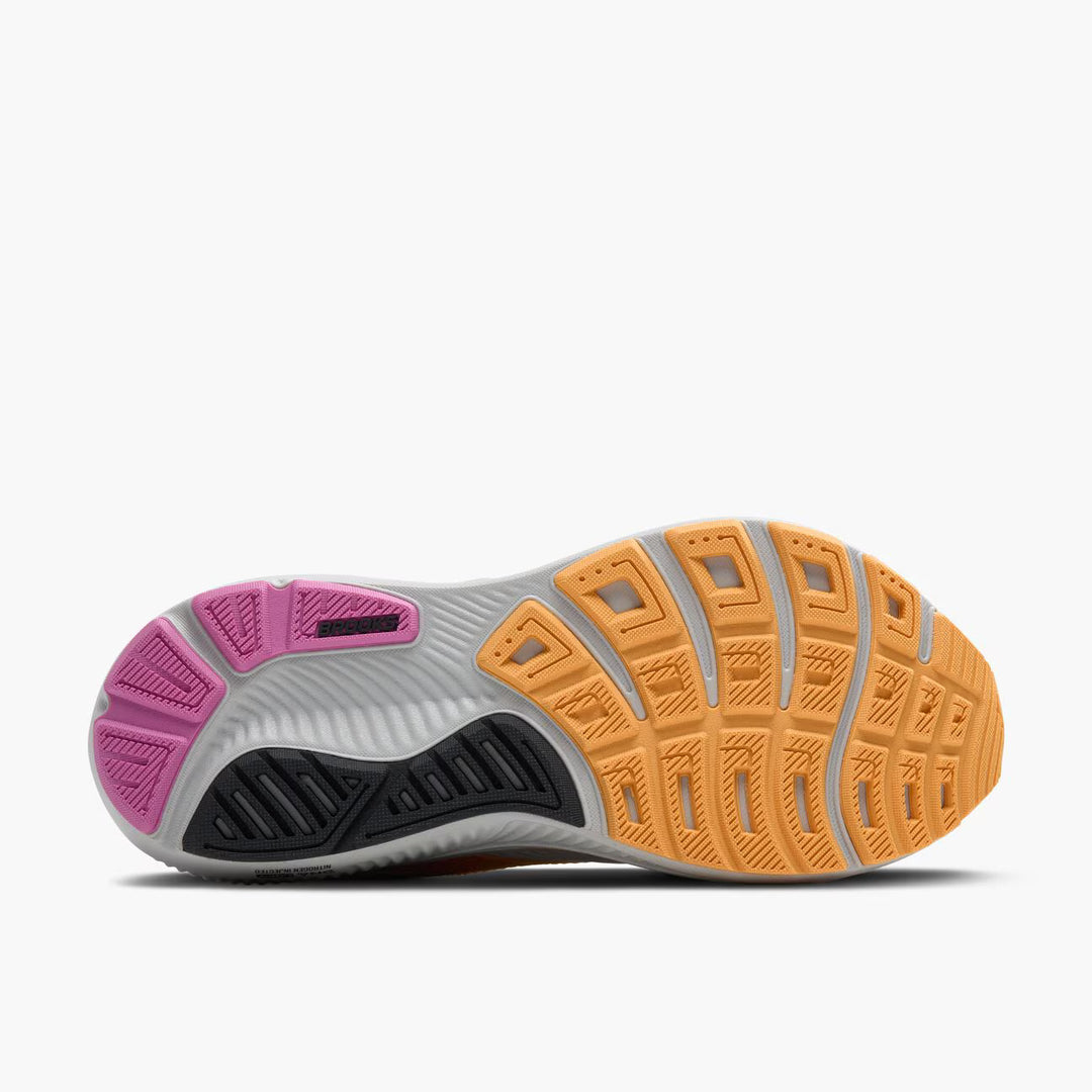 Brooks Women’s Ghost 17 (Narrow) - Oyster/Apricot/Pink