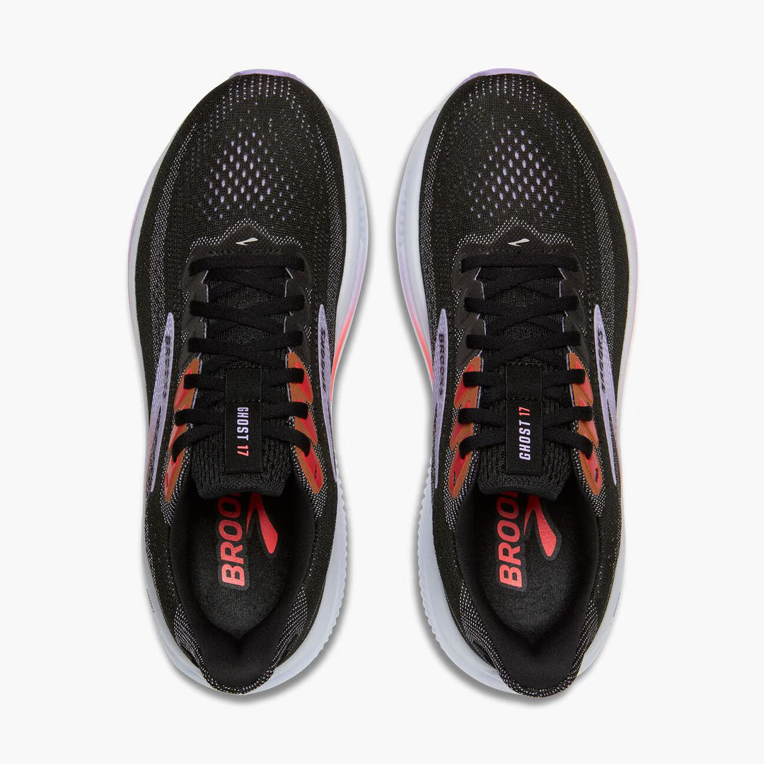 Brooks Women's Ghost 17 - Black/Purple/Coral
