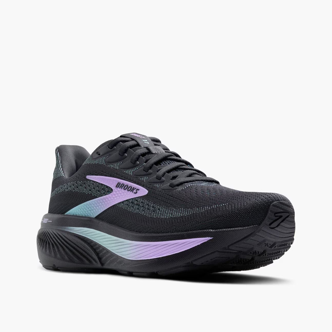 Brooks Ghost 17 para mujer - Gris/Agua clara/Morado