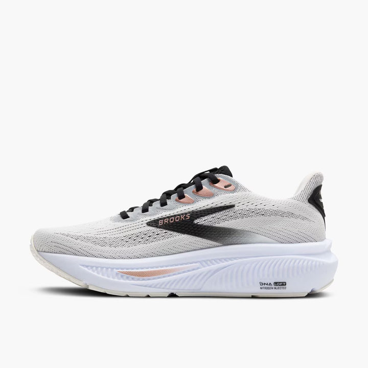 Brooks Women's Ghost 17 - White/Black/Rose Gold