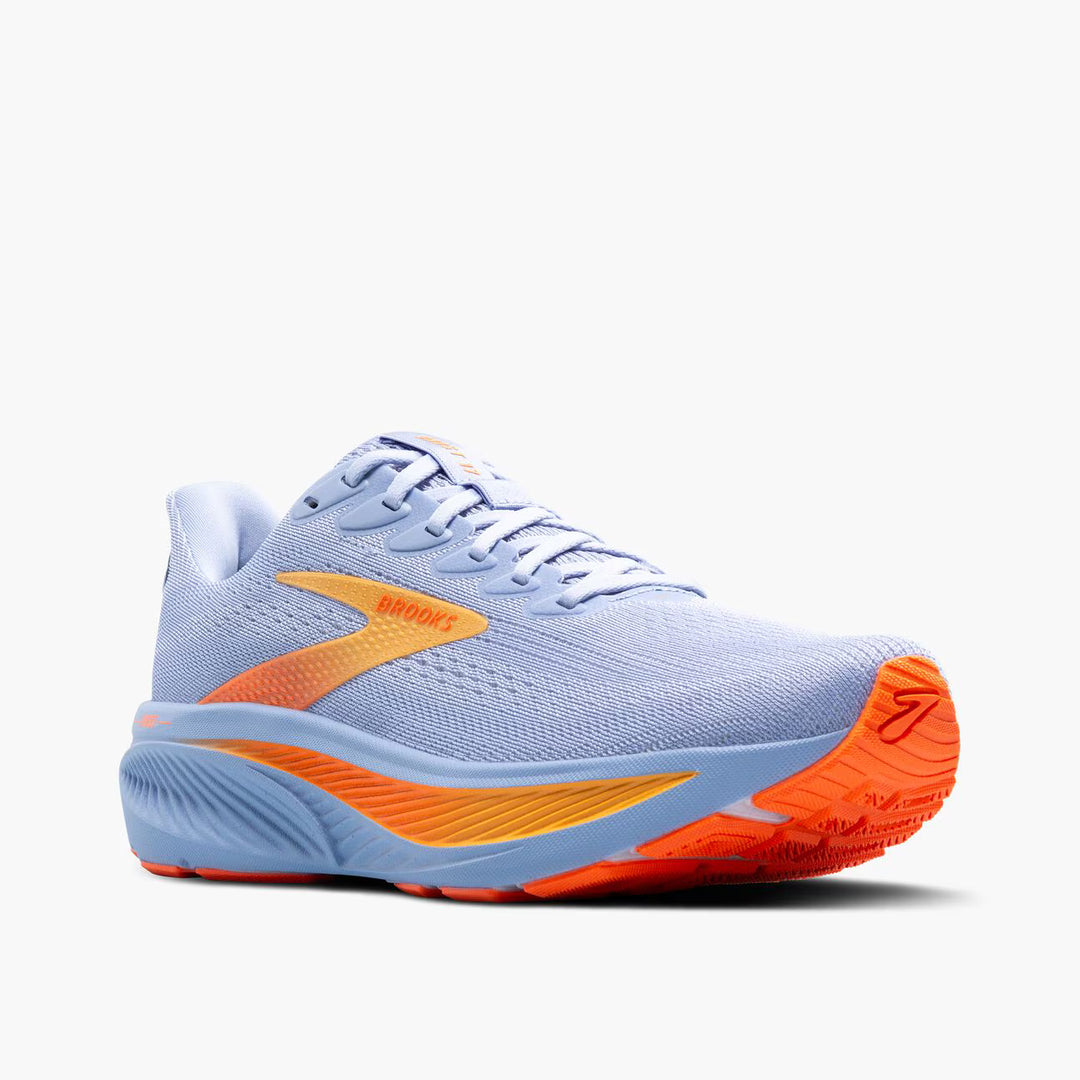 Brooks Ghost 17 para mujer - Azul garza/Blanco/Naranja