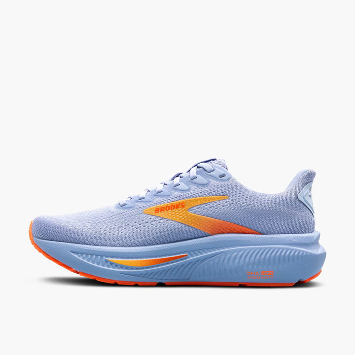 Brooks Ghost 17 para mujer - Azul garza/Blanco/Naranja