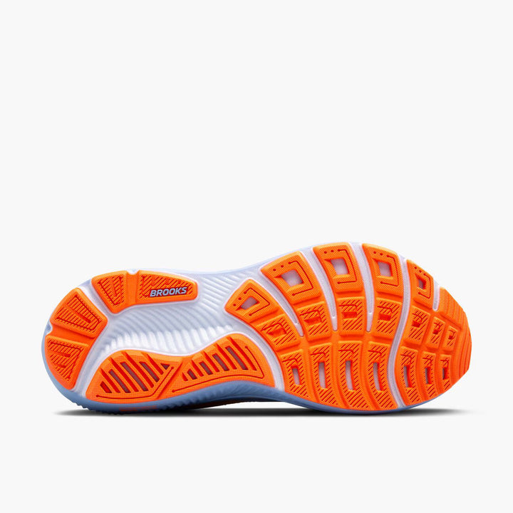 Brooks Ghost 17 para mujer - Azul garza/Blanco/Naranja