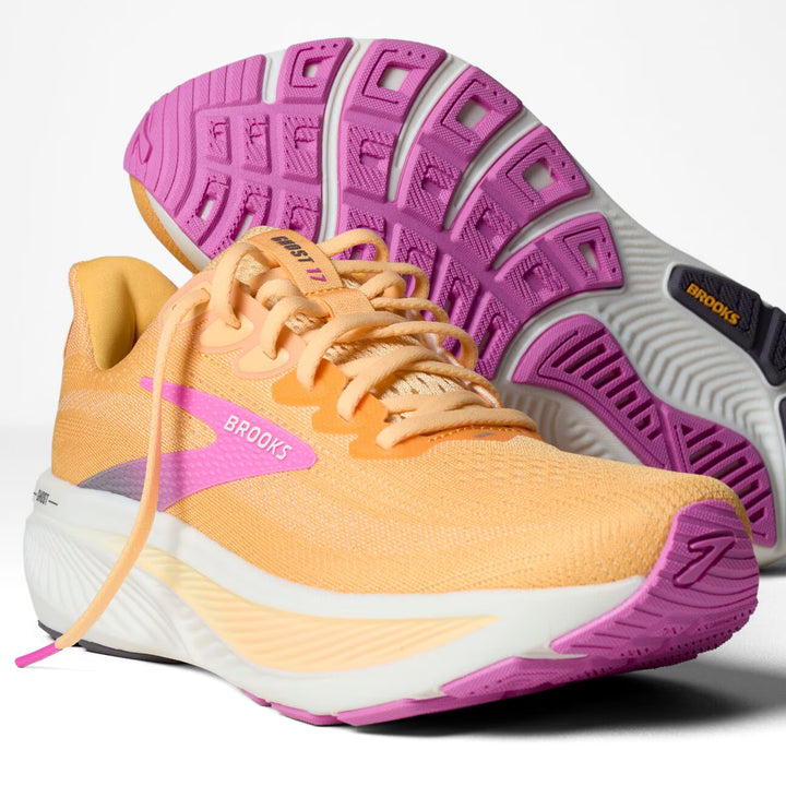 Brooks Women's Ghost 17 - Apricot/Grey/Pink