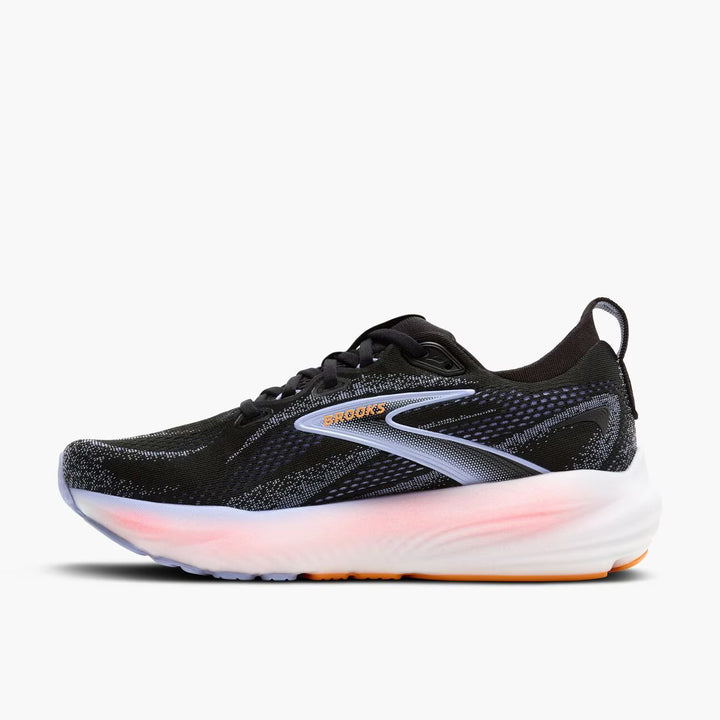 Brooks Glycerin 22 para mujer - Negro/Garza azul/Naranja