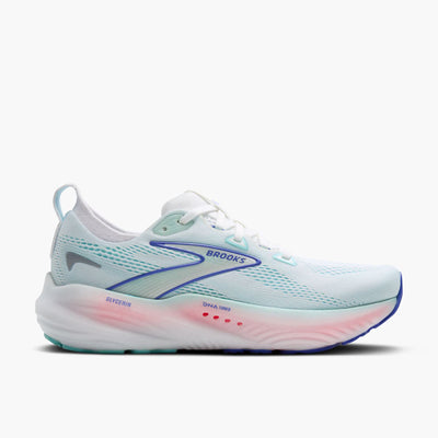 Brooks Women's Glycerin 22 (Wide) - White/Limpet Shell/Amparo Blue