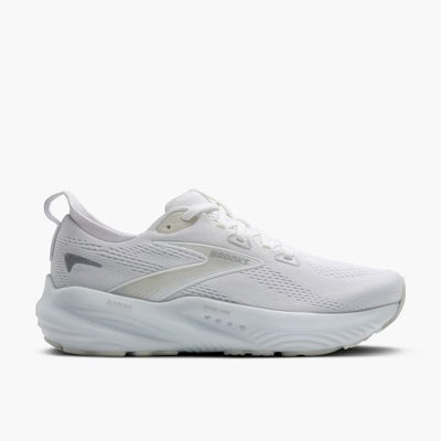 Brooks Glycerin GTS 22 para mujer (ancho) - Blanco/Blanco/Gris