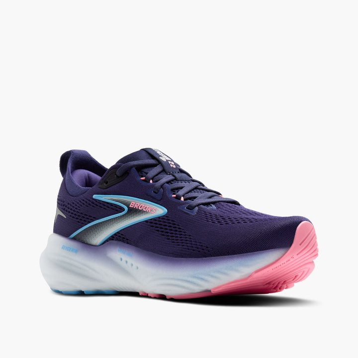 Brooks Womens Glycerin 22- Blue Ribbon/Peacoat/Dianthus (1204341B429