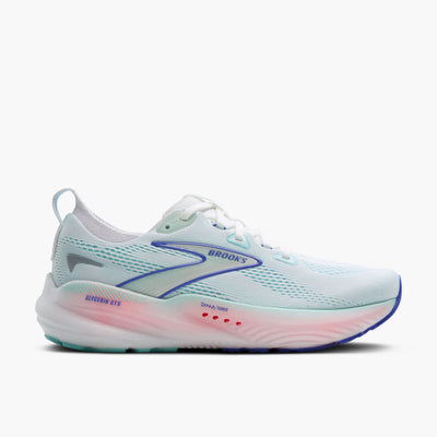 Brooks Glycerin GTS 22 para mujer - Blanco/Carcasa de lapa/Azul Amparo