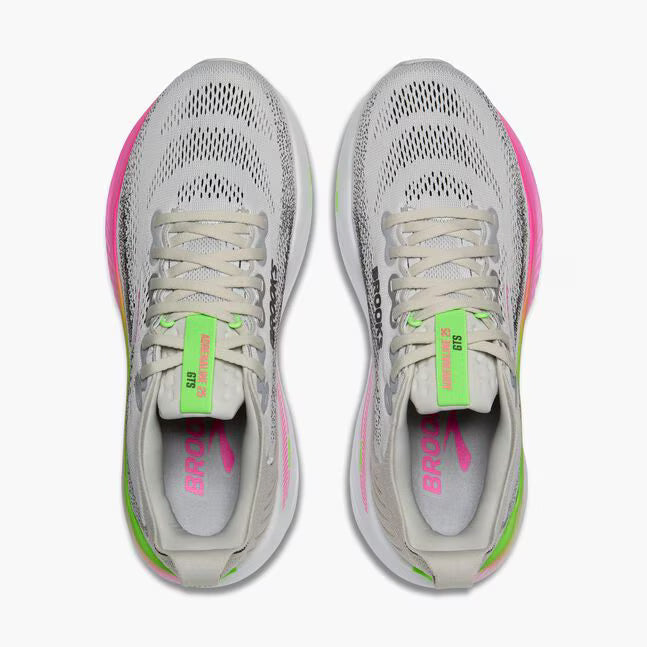 Brooks Adrenaline GTS 25 para mujer - Oyster/Rosa/Verde