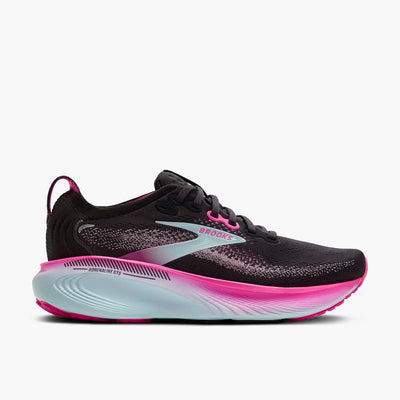Brooks Adrenaline GTS 25 para mujer - Negro/Rosa cibernético/Agua helada