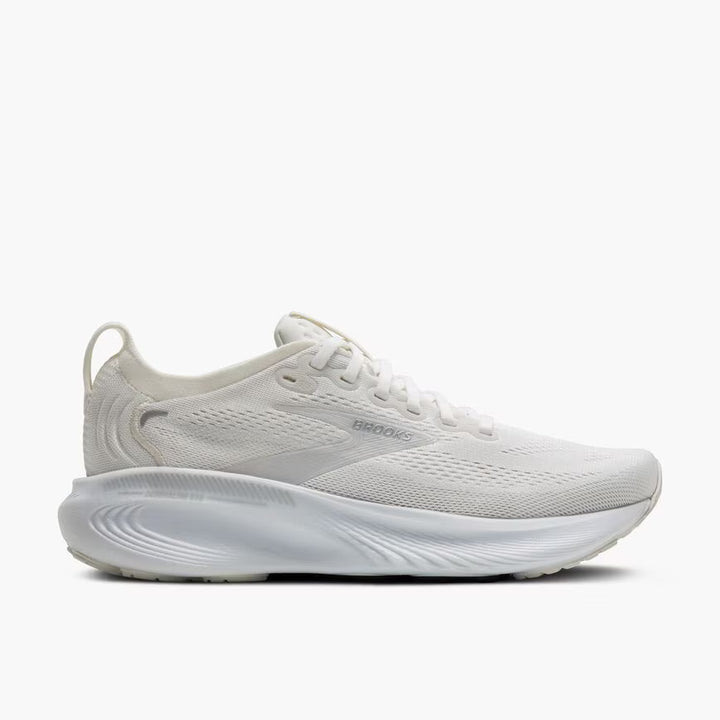 Brooks Adrenaline GTS 25 para mujer - Blanco/Blanco/Plateado