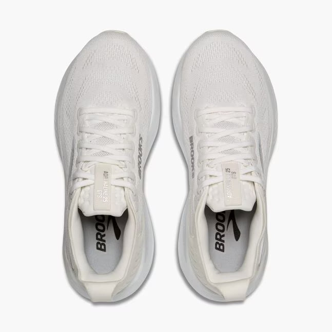 Brooks Adrenaline GTS 25 para mujer - Blanco/Blanco/Plateado