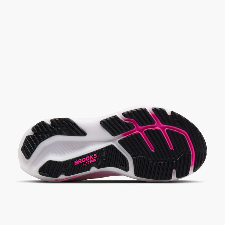 Brooks Glycerin 23 para mujer - Blanco/Phantom/Rosa cibernético