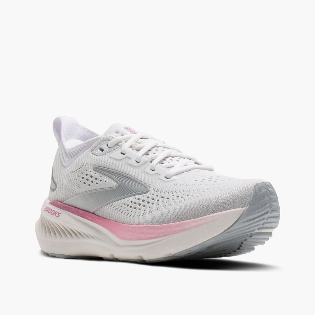 Brooks Glycerin 23 para mujer - Blanco/Marrón niebla/Metálico