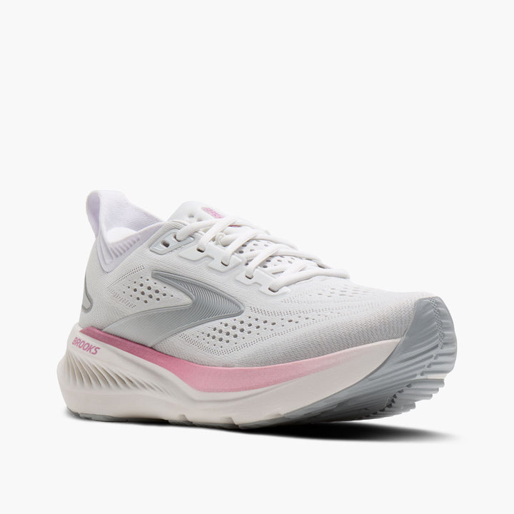 Brooks Glycerin 23 para mujer - Blanco/Marrón niebla/Metálico