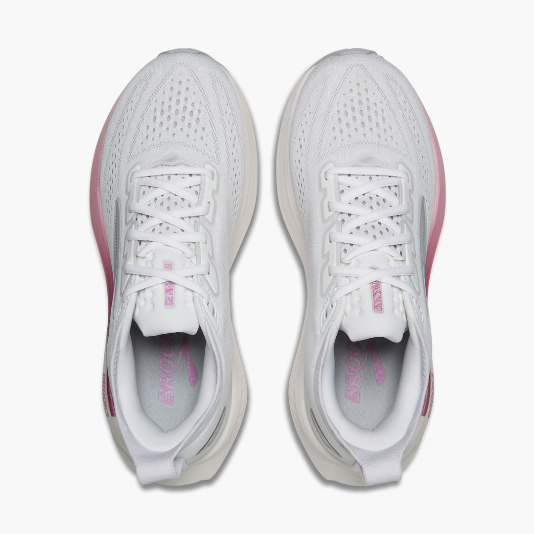 Brooks Glycerin 23 para mujer - Blanco/Marrón niebla/Metálico