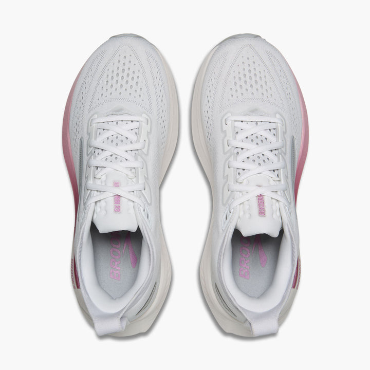 Women's Brooks Glycerin 23 WIDE - White/Harbor Mist/Metallic